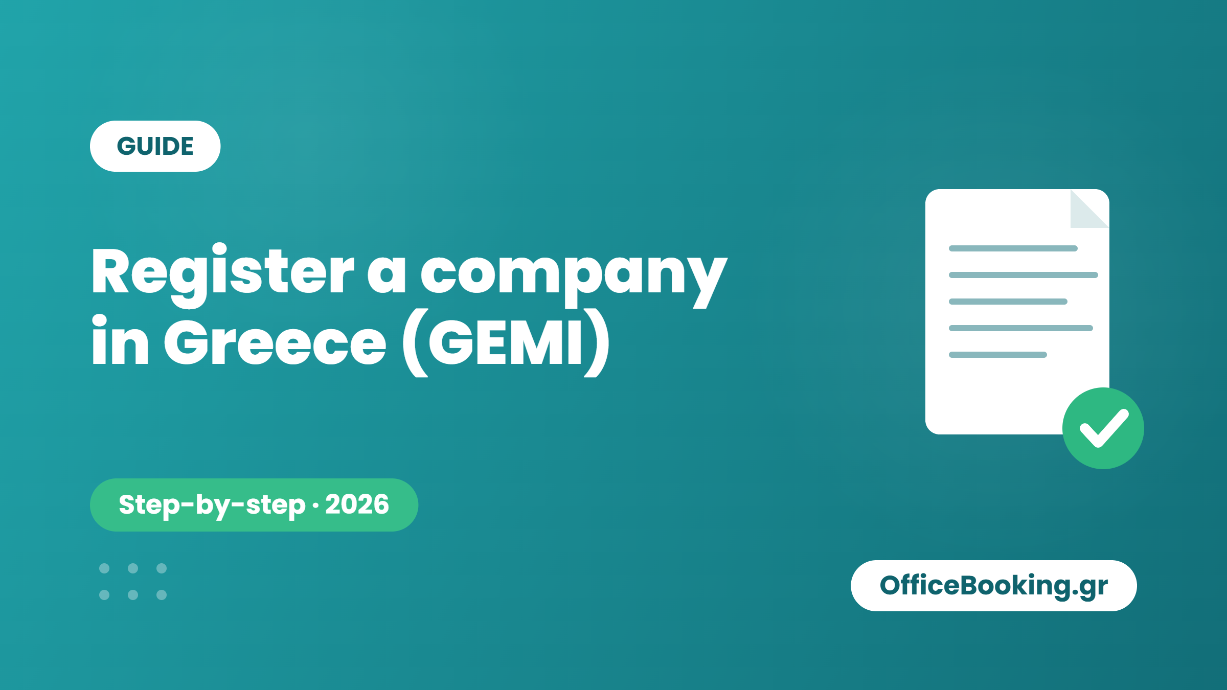 Business Register Greece (GEMI): How to Register a Company