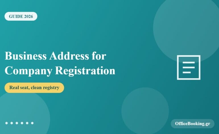 Business address for company registration in Greece banner
