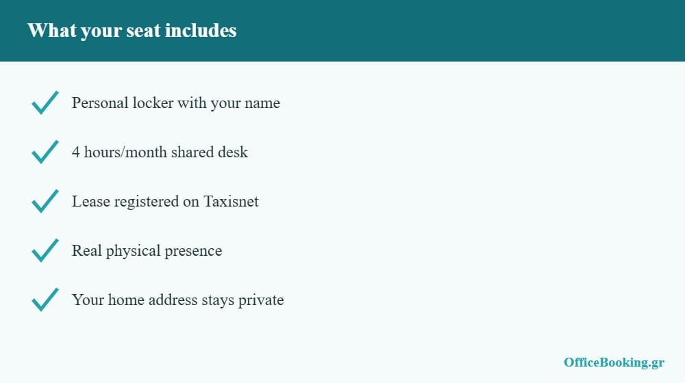 What a registered office for freelancers in Greece includes
