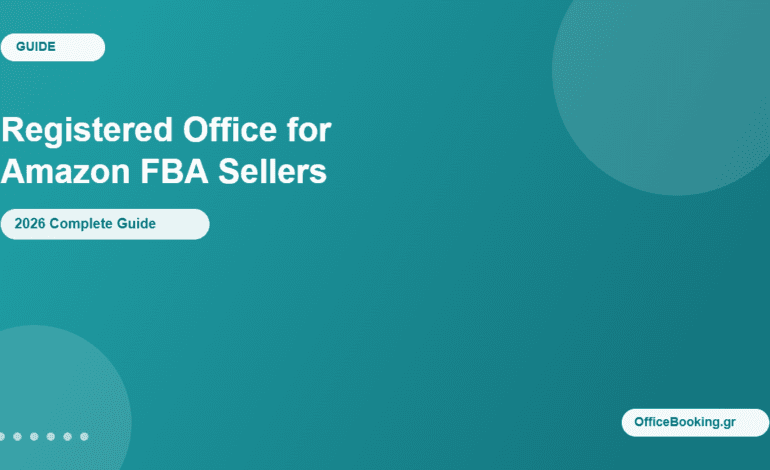 registered office for Amazon FBA sellers in Greece - OfficeBooking.gr 2026 guide